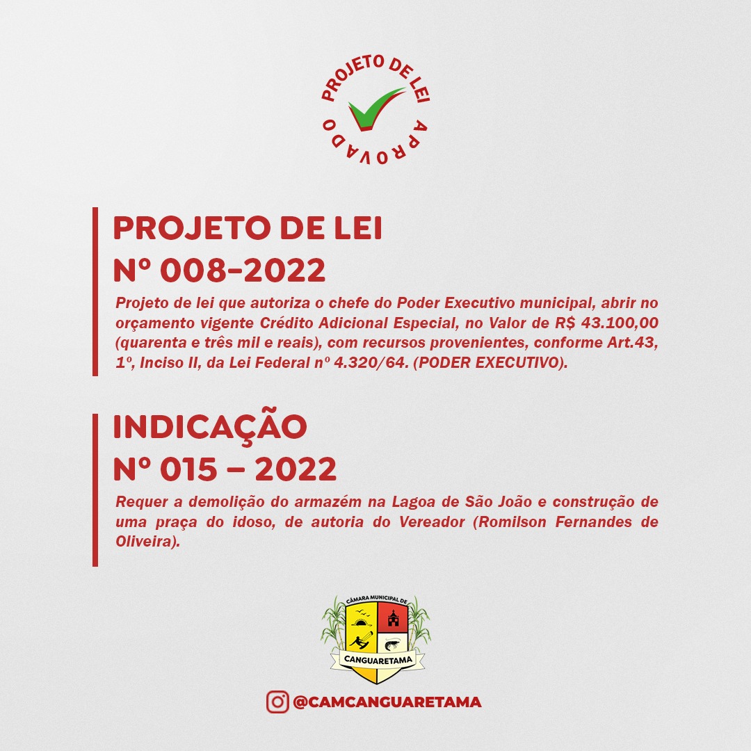 Leia mais sobre o artigo Veja aqui os projetos de lei aprovados na sessão ordinária do dia 19.04.