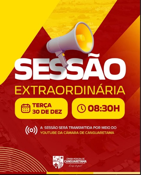 Leia mais sobre o artigo Sessão Extraordinária | Câmara Municipal de Canguaretama.